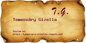Temesváry Gizella névjegykártya